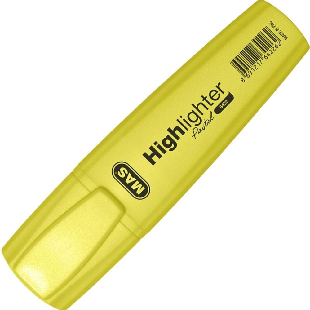 Mas Fosforlu Kalem Neon Sarı 6422