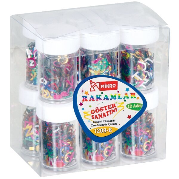 Mikro Elişi Pulu Boncuk Rakam GG1208-R