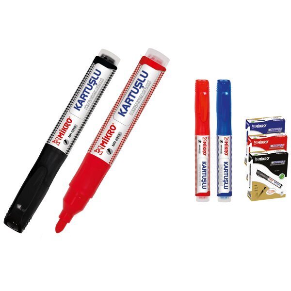 Mikro Tahta Kalemi Kartuşlu Mavi MR-6019