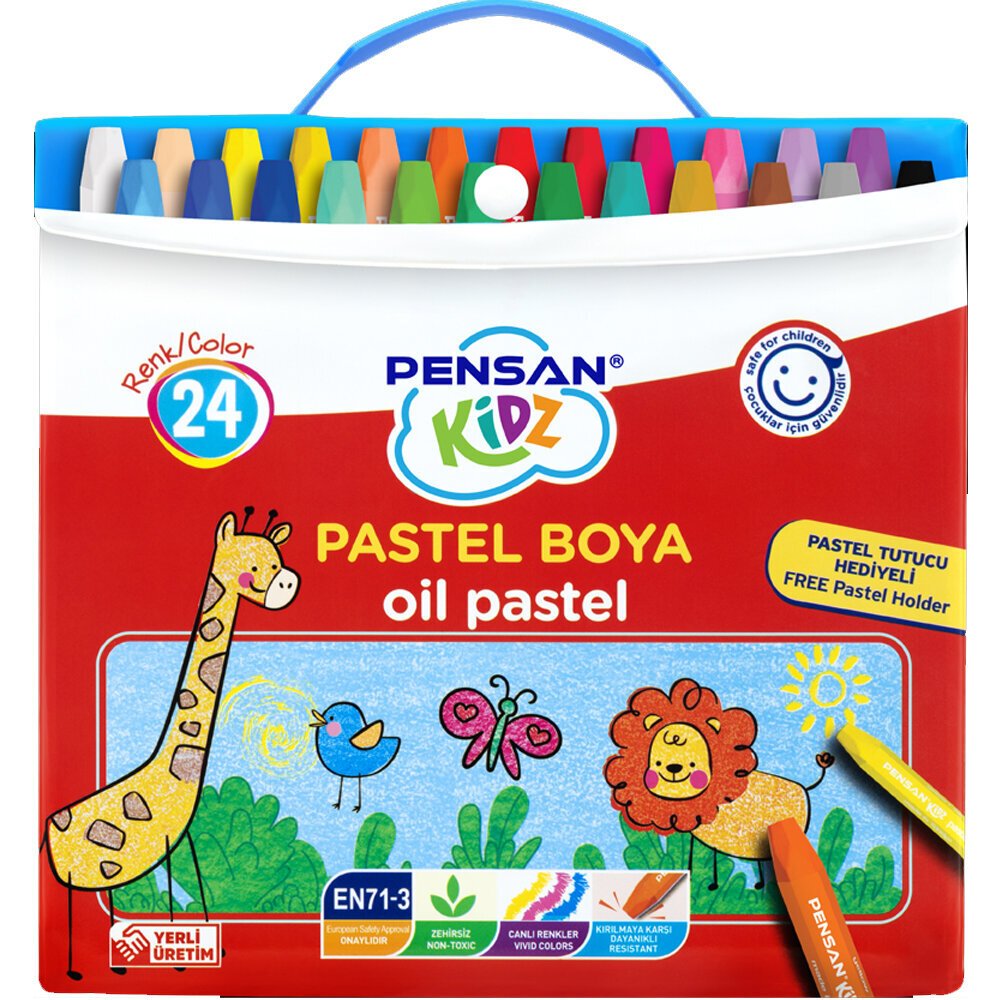 Pensan Kidz Pastel Boya Çantalı 24 Renk