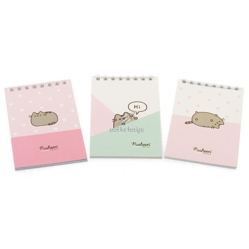 Pusheen Bloknot Spiralli 1 A7 42 Yp Çizgili