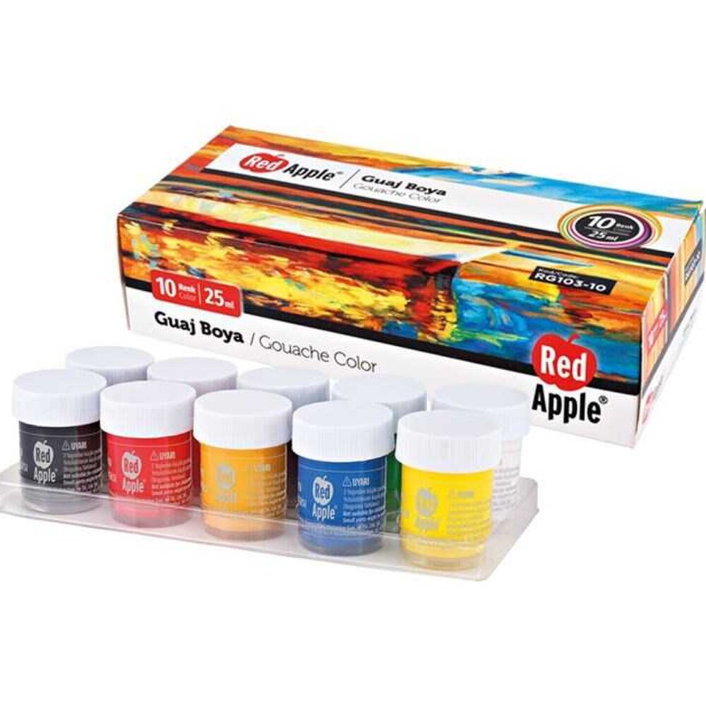Red Apple Guaj Boya 25 ML 10 Renk RG103-10
