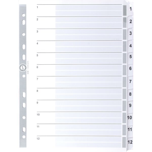 Serve Seperatör 1-12 Rakamlı Kağıt A4 SV5325