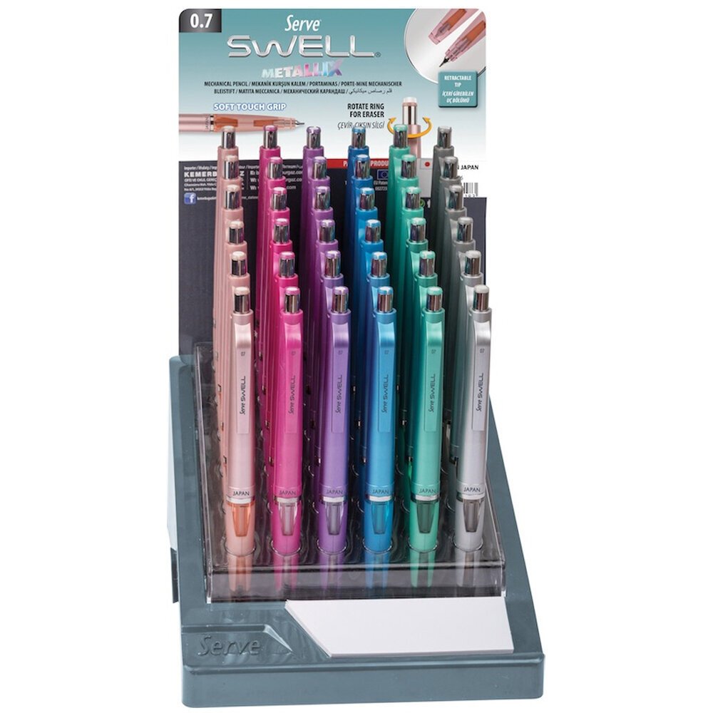 Serve Versatil Kalem Swell Metallik Colours  0.7 MM 36 LI