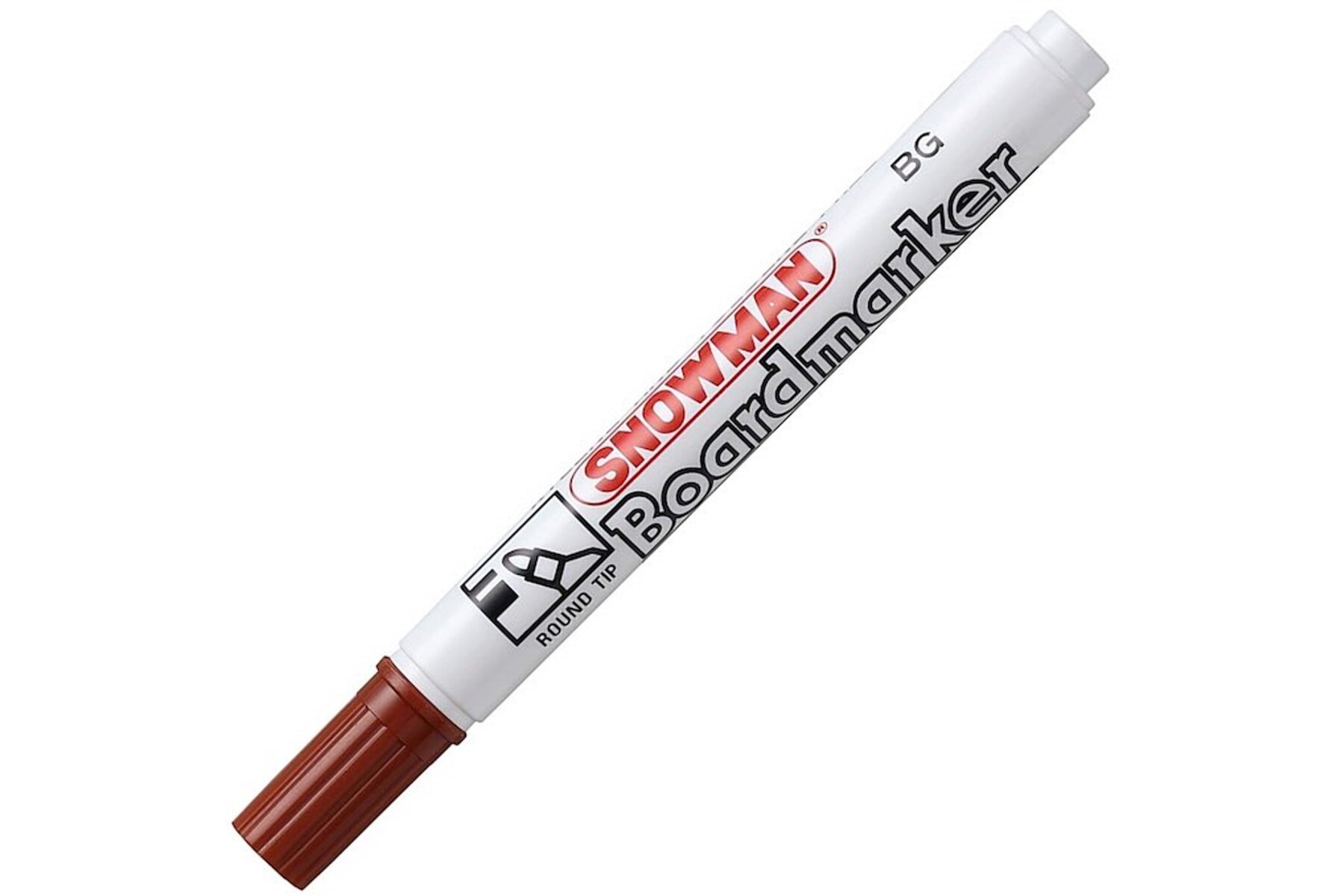 Snowman Tahta Kalemi Yuvarlak Uçlu Kahverengi BG-12