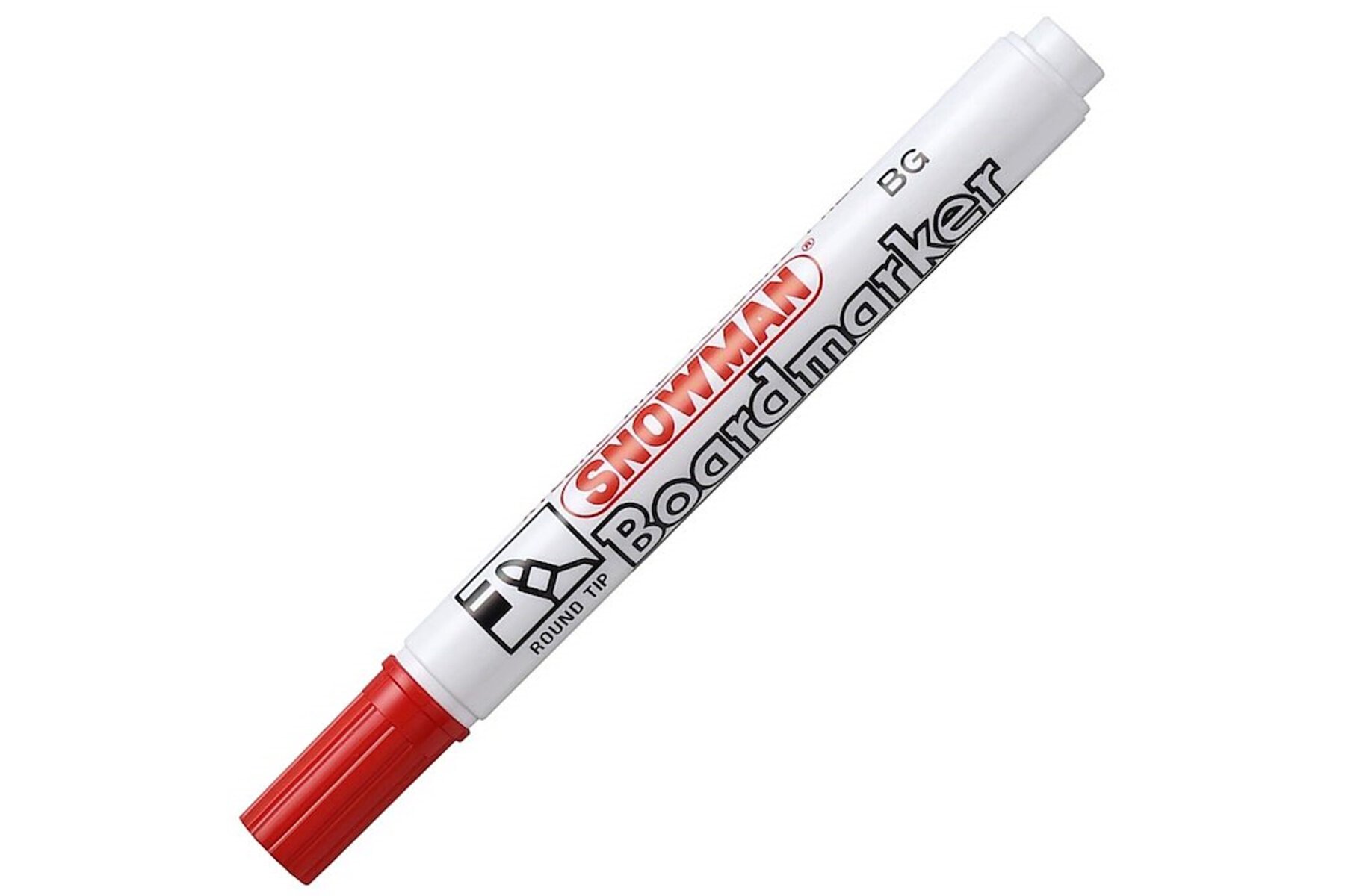 Snowman Tahta Kalemi Yuvarlak Uçlu Kırmızı BG-12