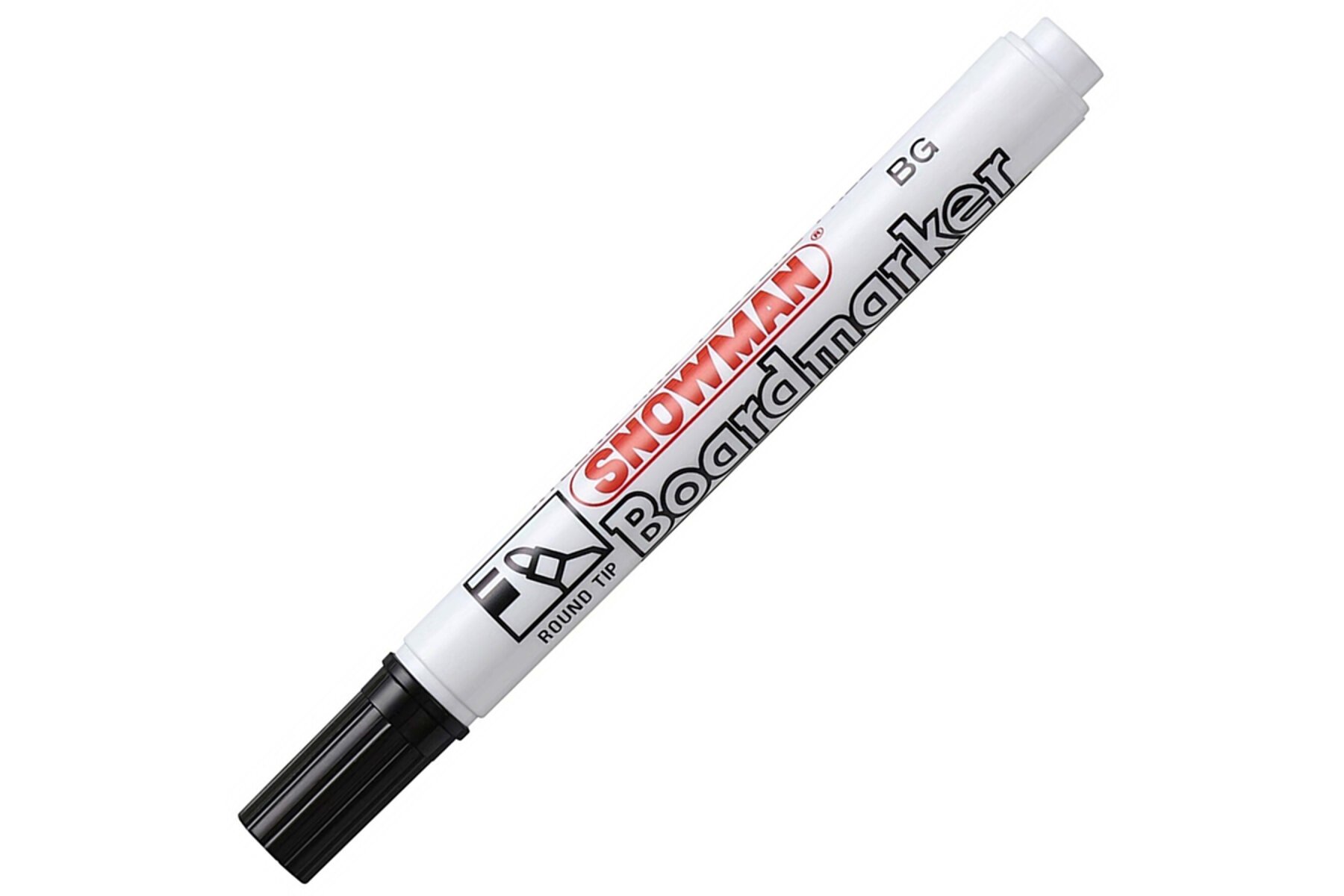 Snowman Tahta Kalemi Yuvarlak Uçlu Siyah BG-12