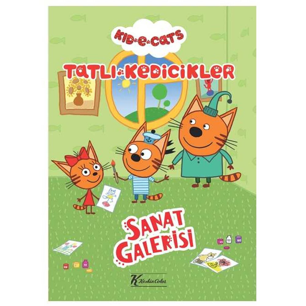 Tatlı Kedicikler Hikaye Kitabı Sanat Galerisi 20x28 4 YP