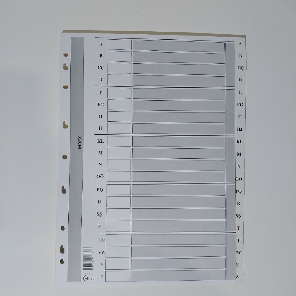 Bafix Seperatör A-Z Karton A4