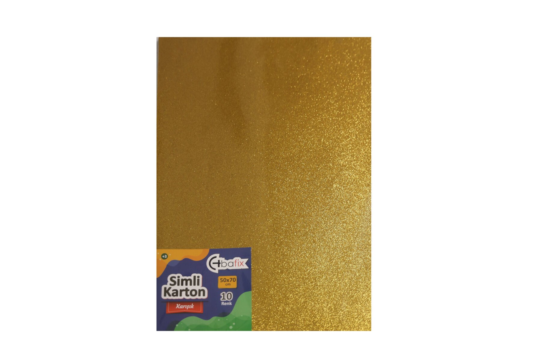 Bafix Simli Karton 50x70 10 Renk Karışık