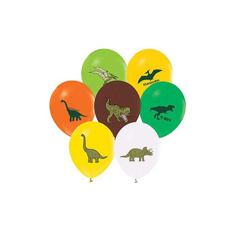 Balonevi Balon 4+1 Vahşi Jurassik Parti Baskılı 12 Past