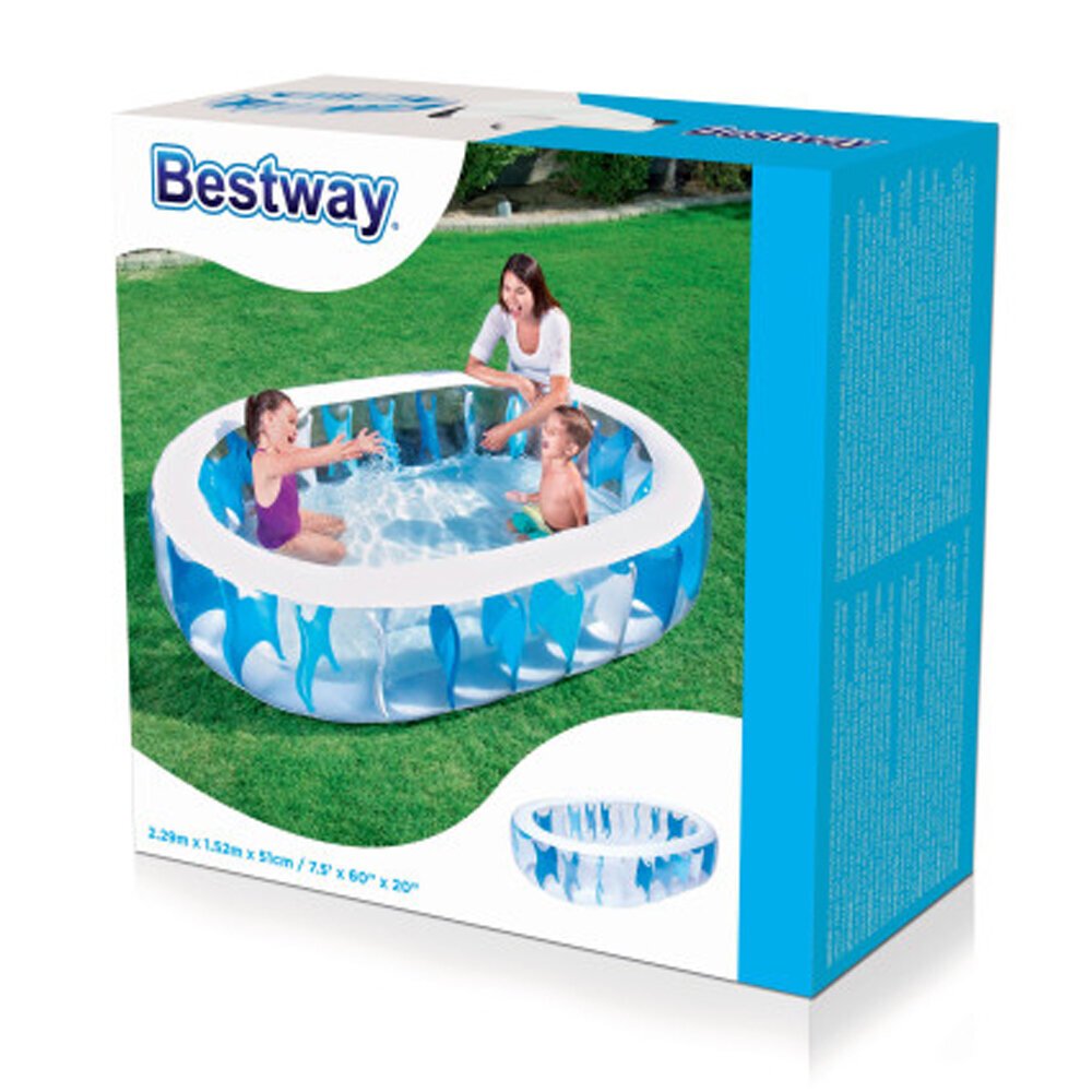 Bestway Havuz Jumbo Krıstal 229x152x51 Cm Kzld-Bw54066