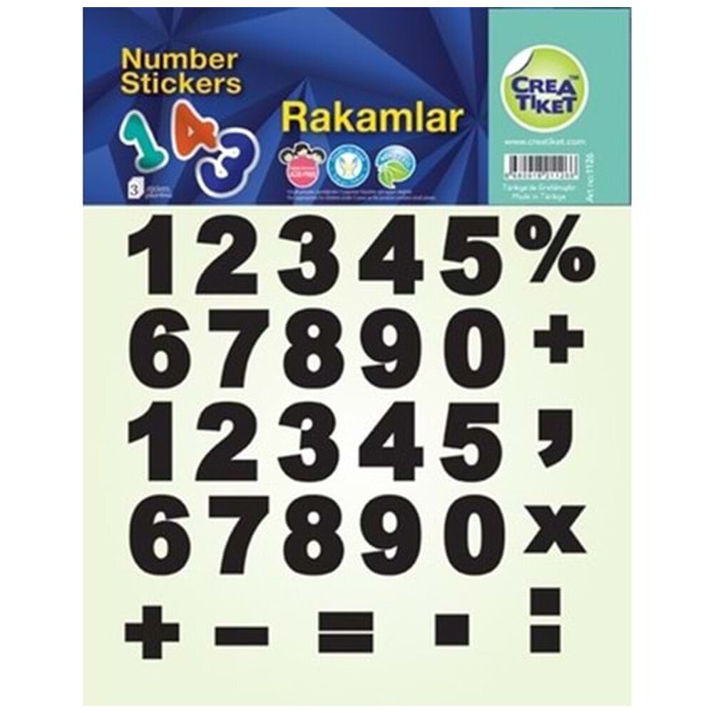 Ceraworld Rakamlar 15,7x20.5 Cm 1126