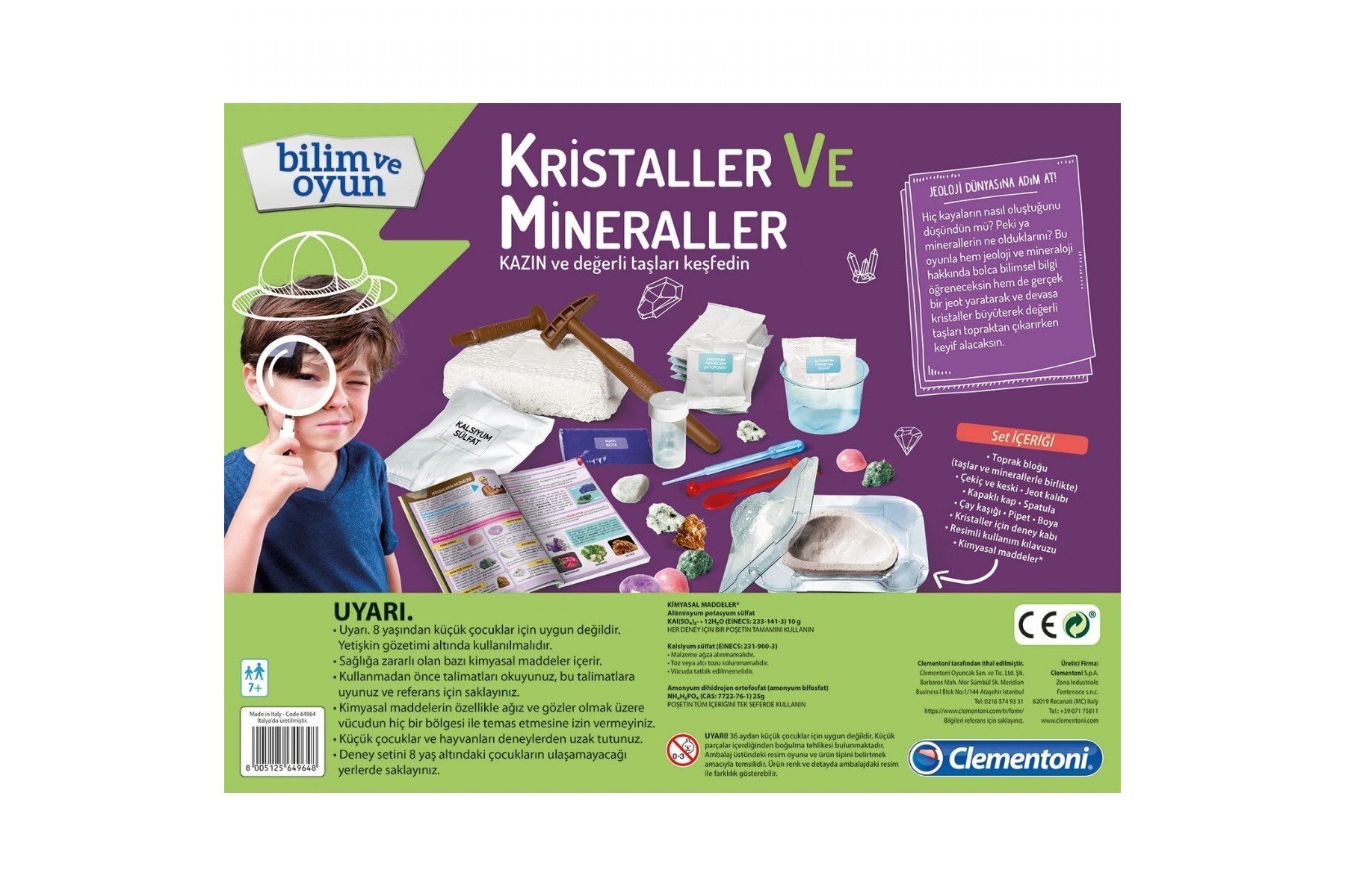 Clementoni Bilim Ve Oyun Kristal Ler Ve Mineraller 64964