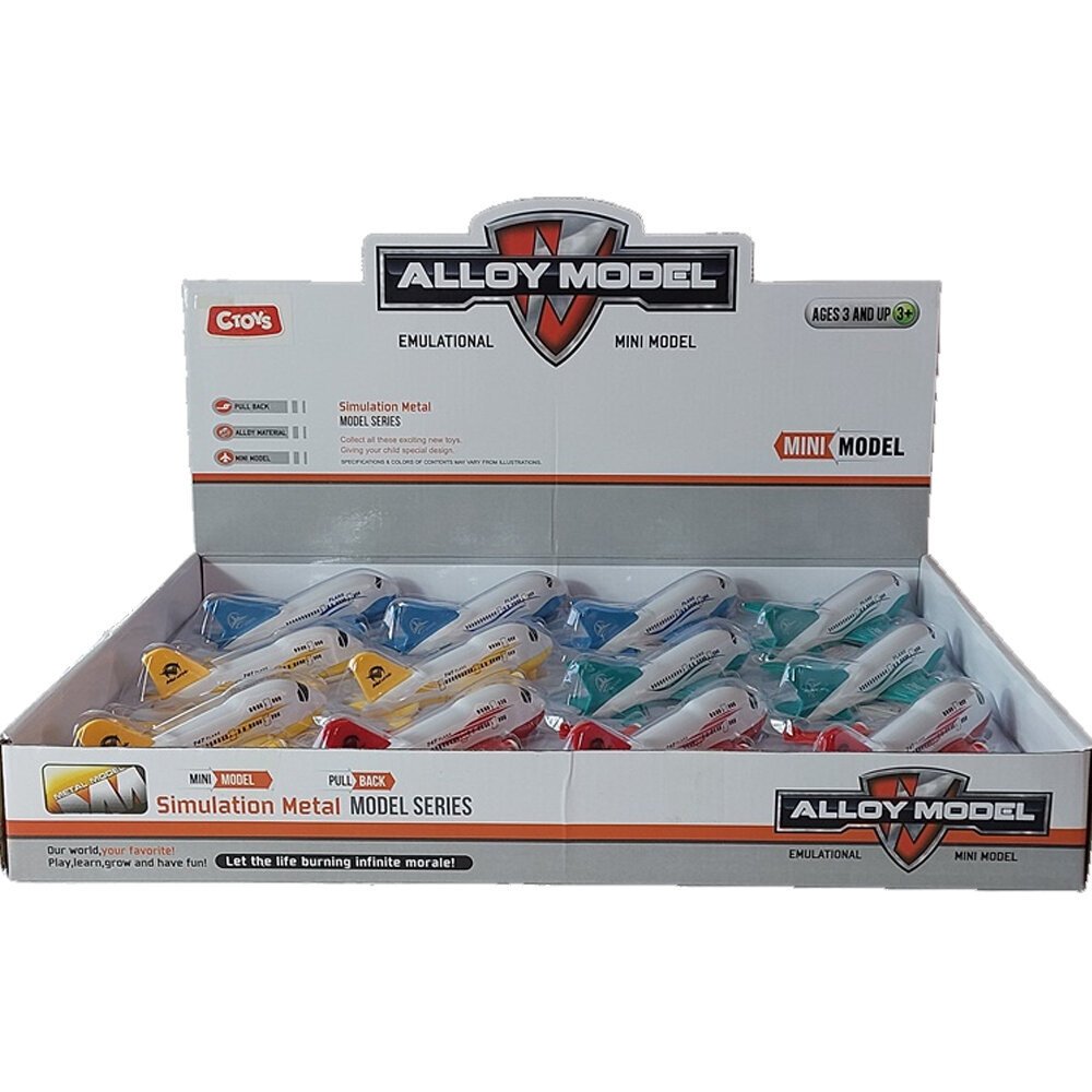 Ctoy oyuncak Çek Bırak Mini Yolcu Uçağı CTOY-9805,9806