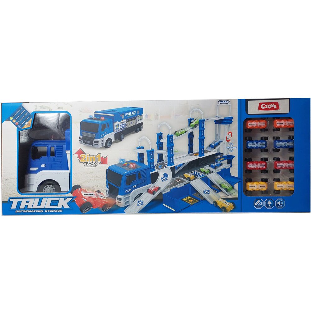 Ctoy Oyuncak Işıklı Müzikli Taşıyıcı Polis Tır CTOY-660-S17