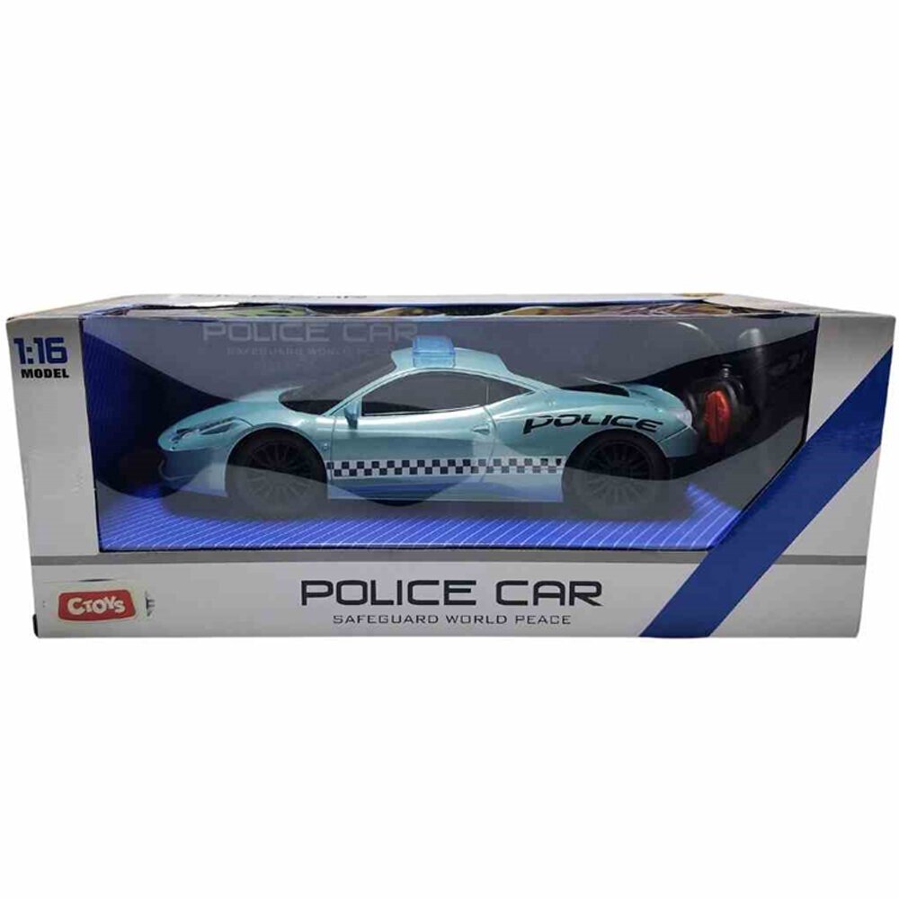 Ctoy Oyuncak Işıklı Ve Sesli Uzaktan Kumandalı Polis Arabası 1:16 CTOY-QX3689-A1