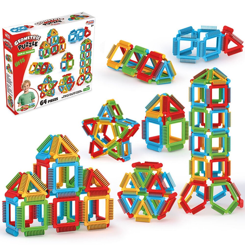 Dede Oyuncak Geometrik Puzzle 96 Parça