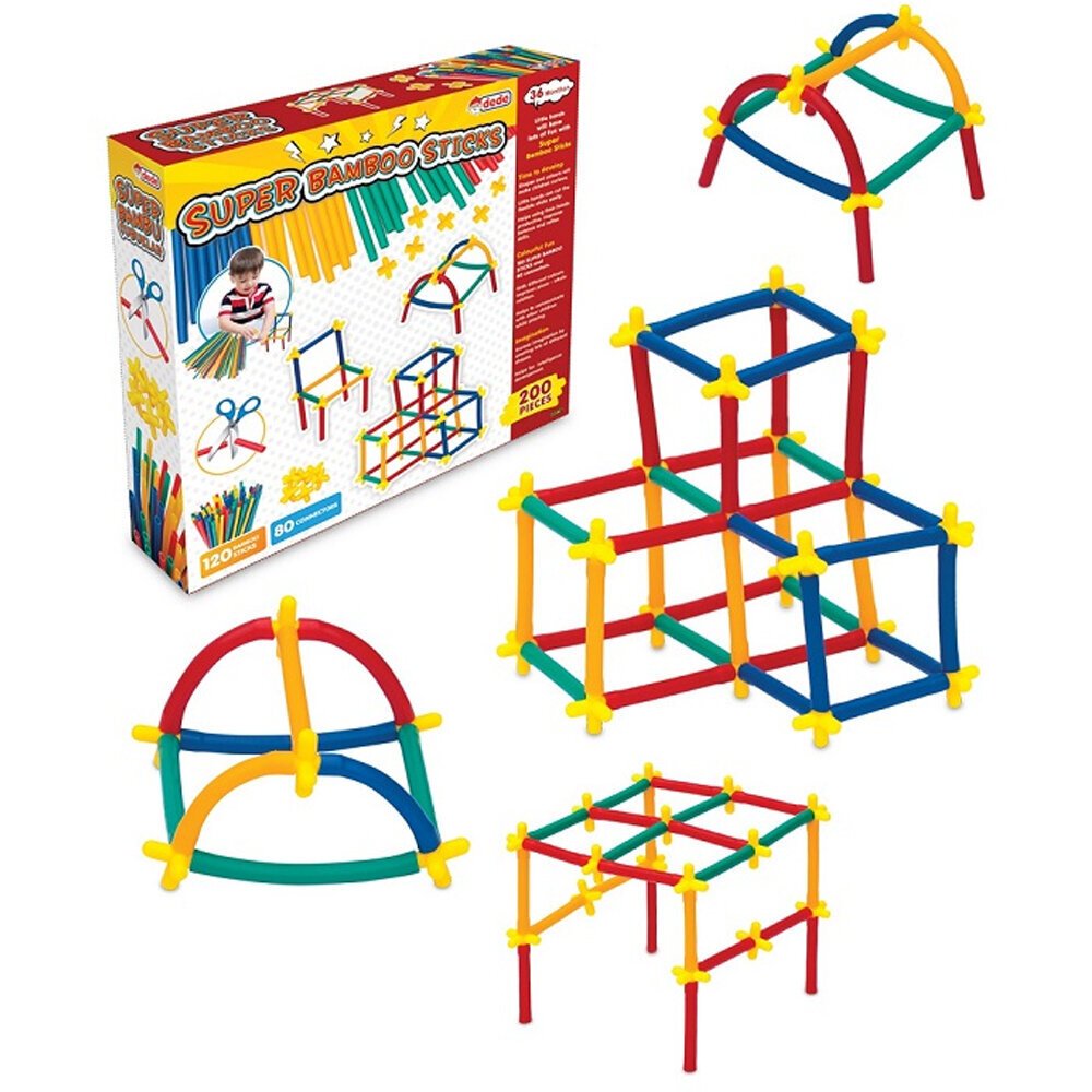 Dede Oyuncak Süper Bambu Çubuklar 200 Parça 03461