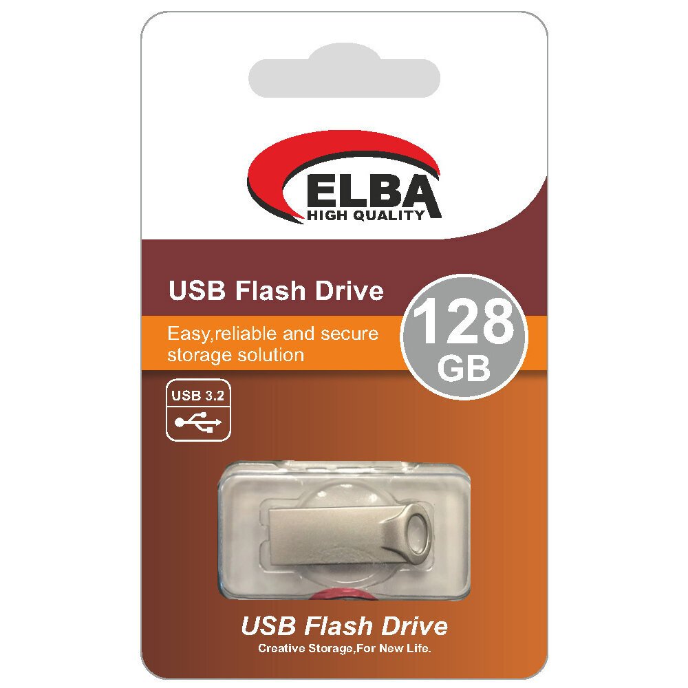 Elba Flash Bellek 128 Gb Metal 3.2 Usb