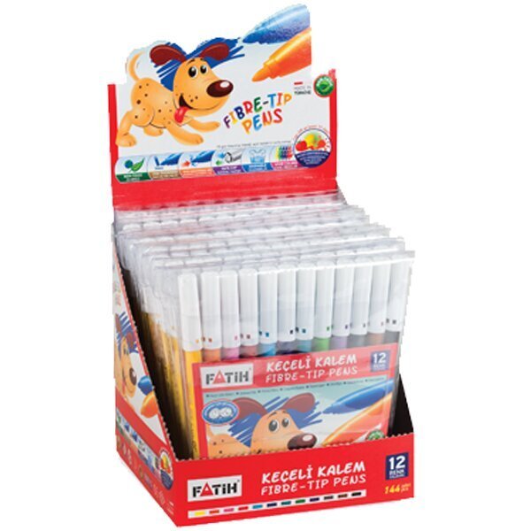 Fatih Keçeli Boya Kalemi 12 Renk 34020