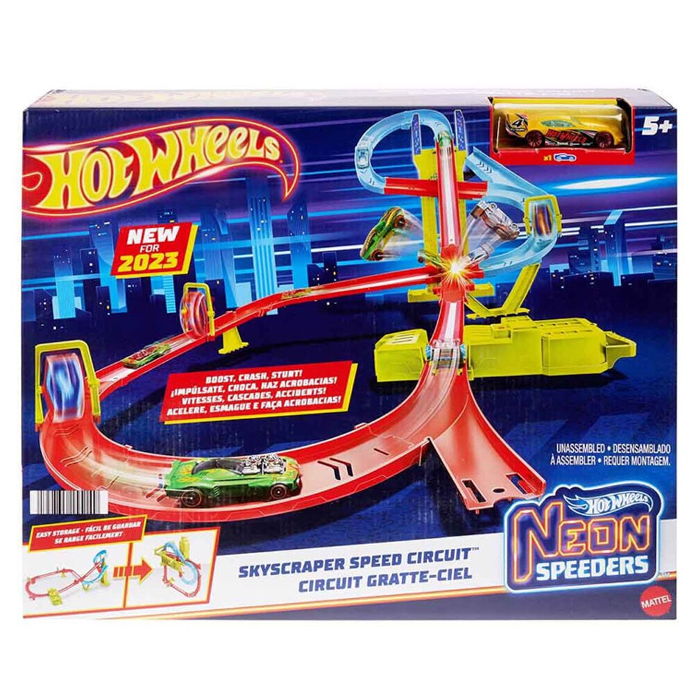 Hot Wheels Neon Yarışlar Çoklu Yarış Heyecanı Pist Seti