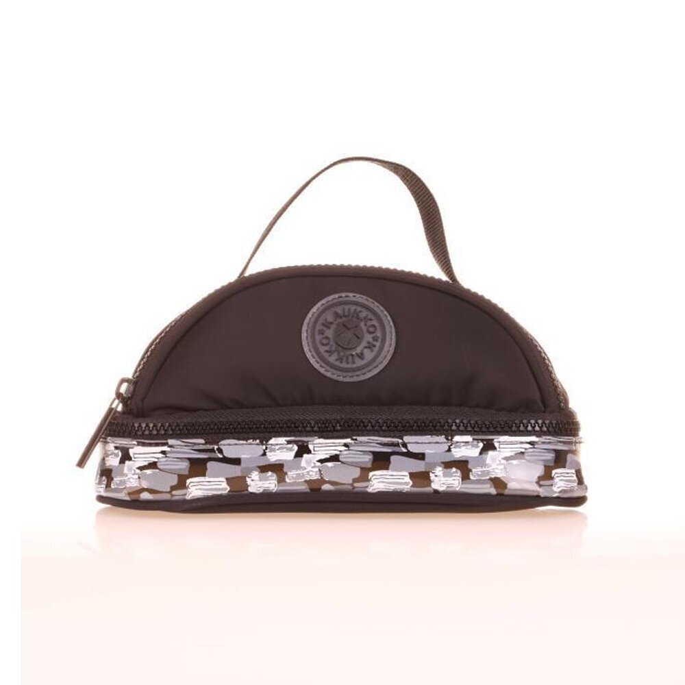 Kaukko Kalem Çantası Crescent Amazıng Stone Black K2639