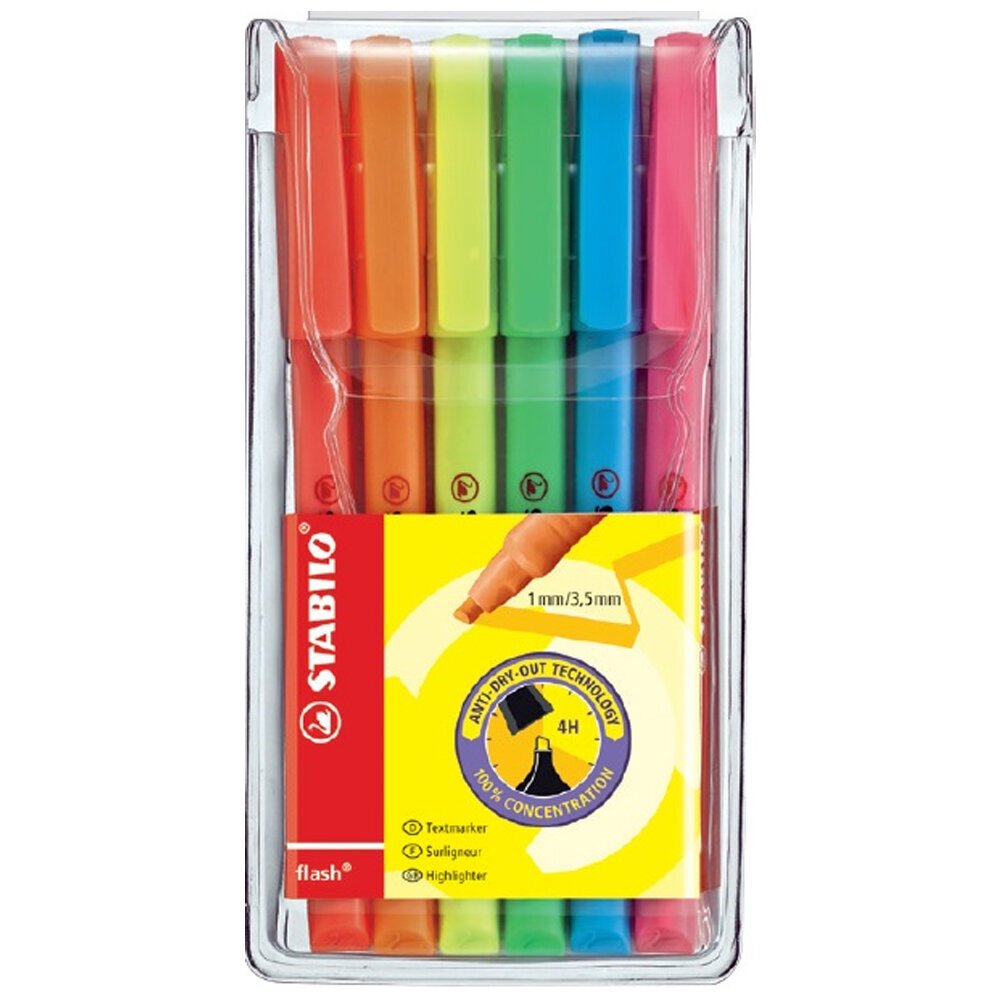 Stabilo Fosforlu Kalem Flash 6 Lı 555/6