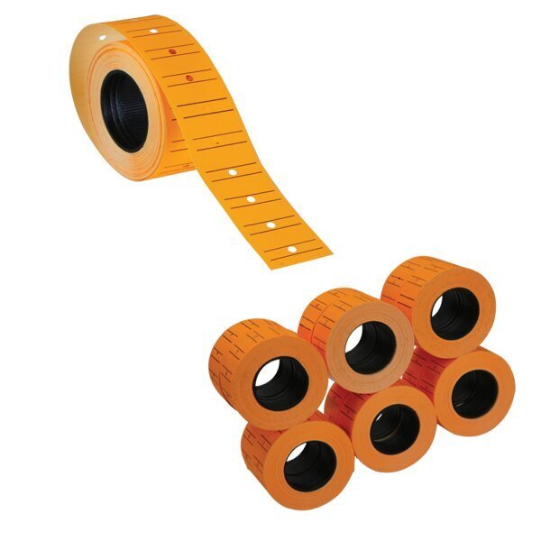 Tanex Fiyat Etiketi Çizgili 12x21 Fosforlu Turuncu