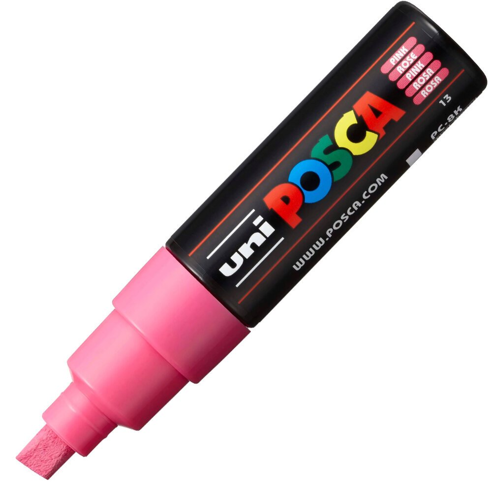 Uni-Ball Posca 8.0 Su Bazlı Poster Markörü Pembe PC-8K