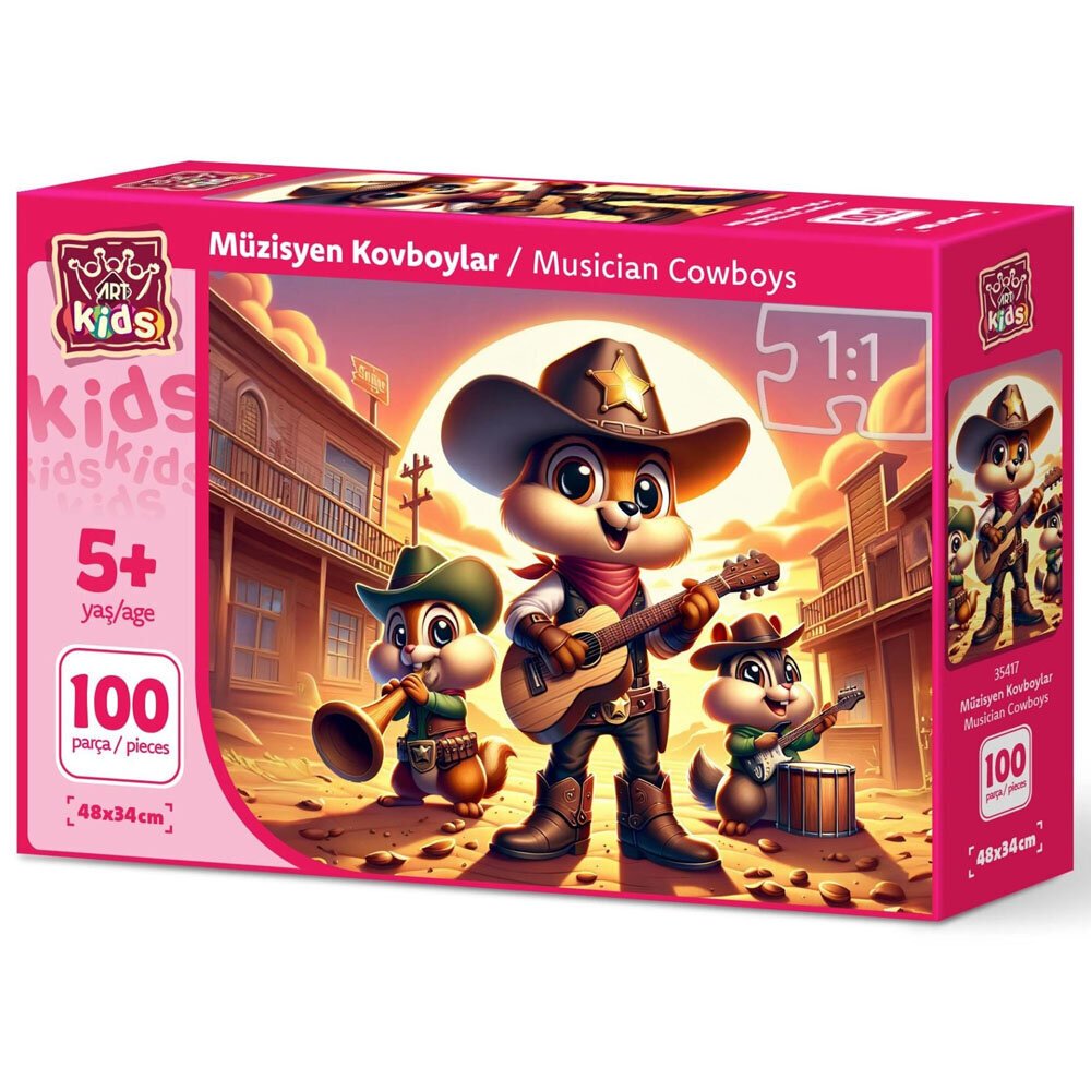 Art Puzzle 100 Parça Müzisyen Kovboylar 35417