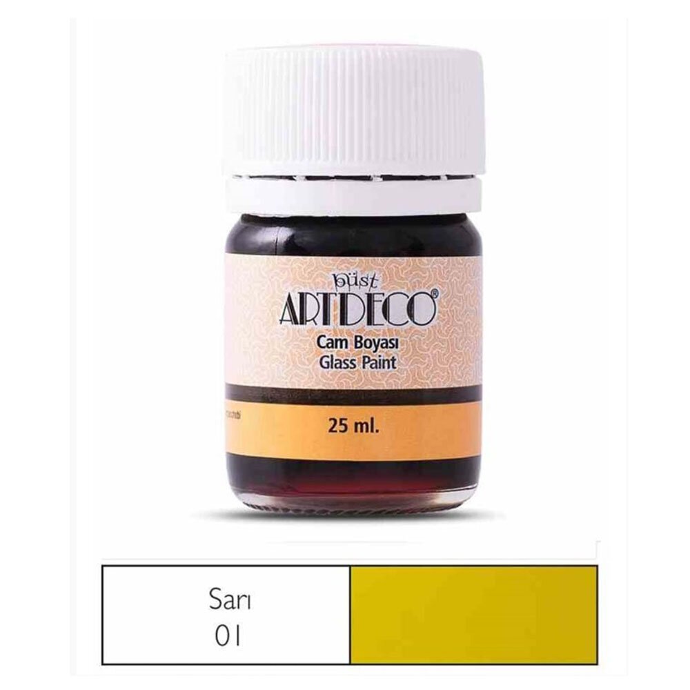 Artdeco Cam Boyası 25 Ml Öğrenci Tipi 01 Sarı