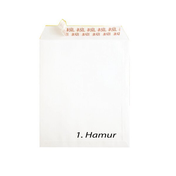 Asil Doğan Torba Zarf Extra Silikonlu 17x25 110 GR Beyaz As-0823
