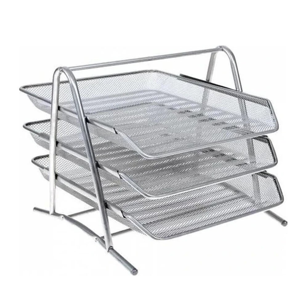 Bafix Evrak Rafı Metal Perforeli 3 Lü Gri BFX-MER9205G