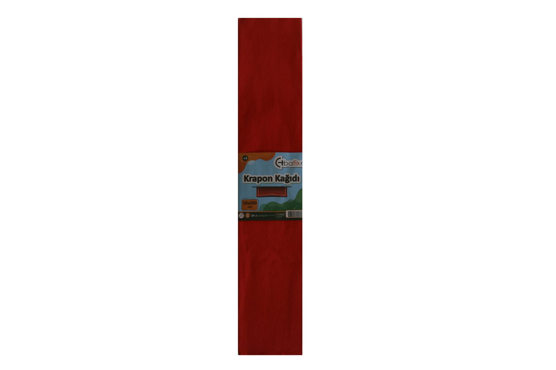 Bafix Krapon Kağıdı 10 LU 50x200 CM Kırmızı