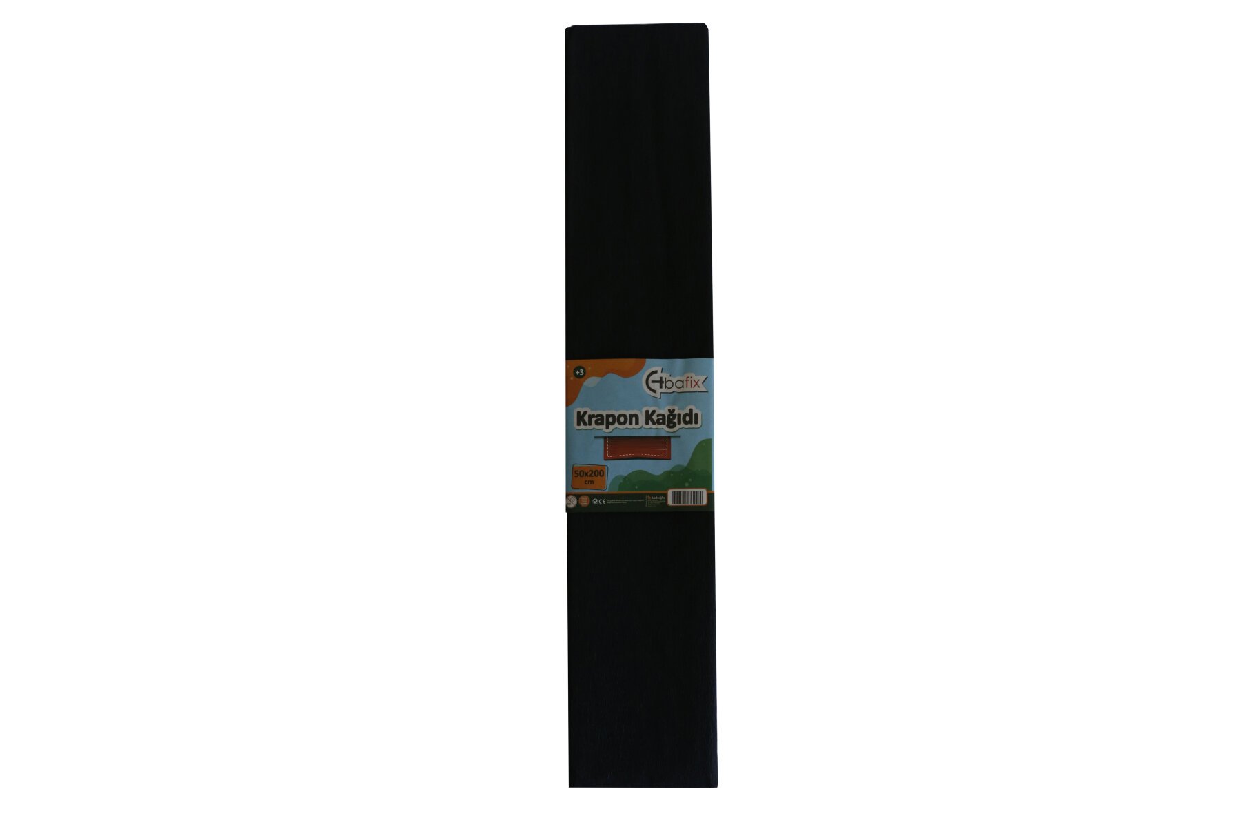 Bafix Krapon Kağıdı 10 LU 50x200 CM Siyah