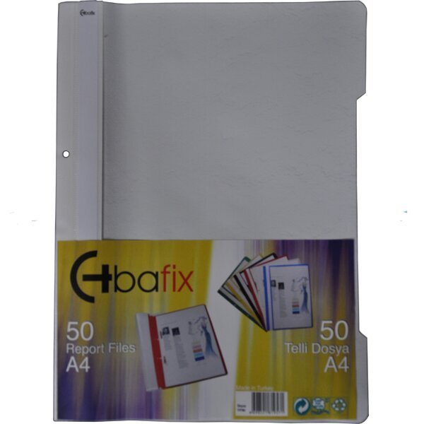 Bafix Telli Dosya Plastik XL Gri A4