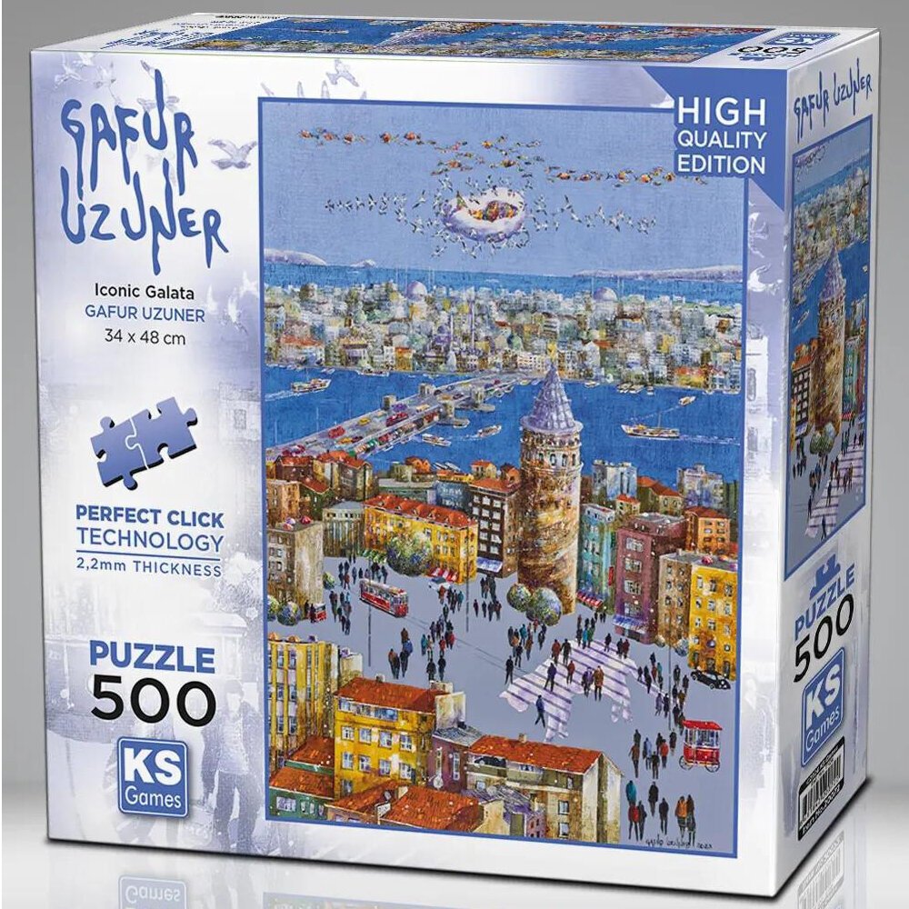 Ks Games Puzzle 500 Parça İconic Galata 20072