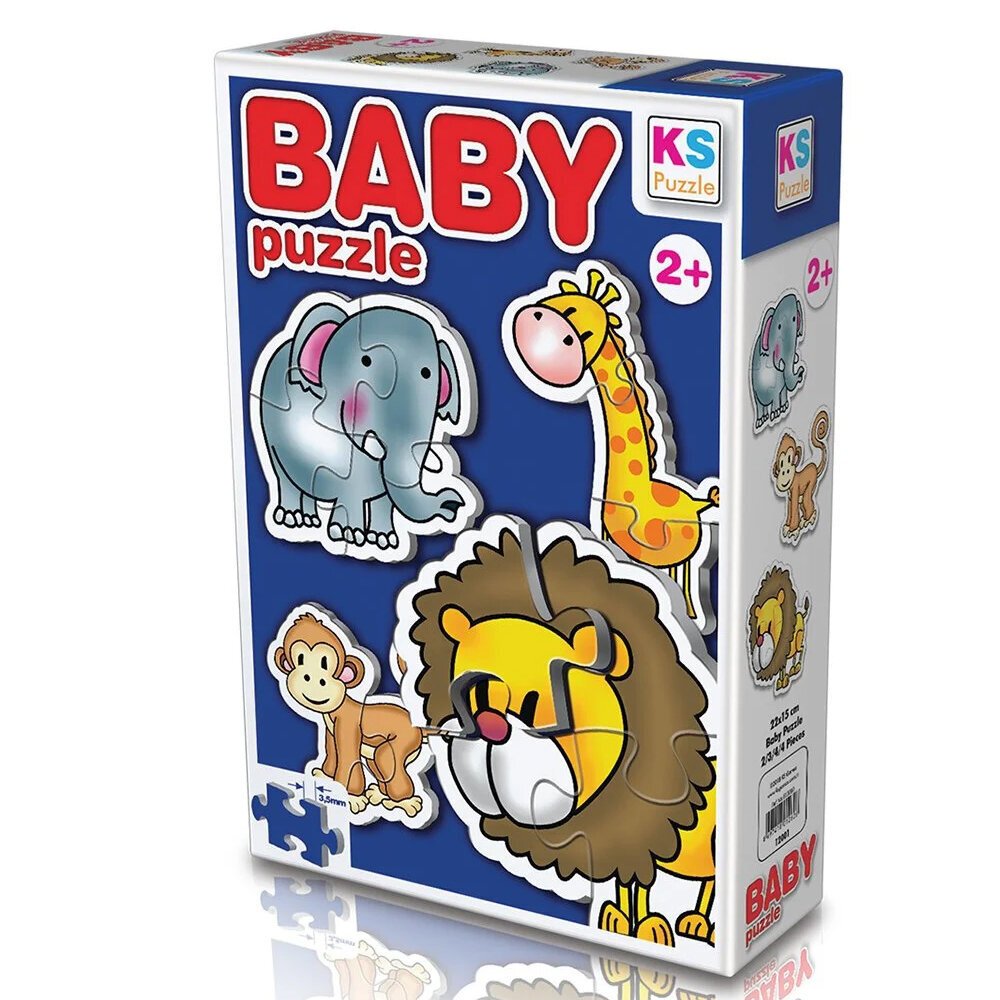 Ks Games Vahşi Hayvanlar/wild Animals 4in1 Puzzle 2/3/4/