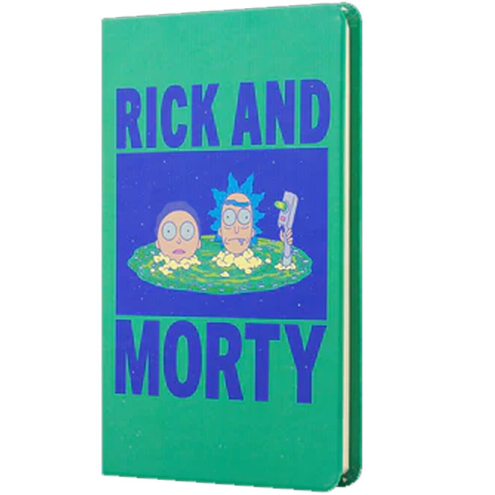 Mabbels Sert Kapak Lastikli Mini Defter Rick And Morty Yeşil 80 YP 9x14 DFT-388371