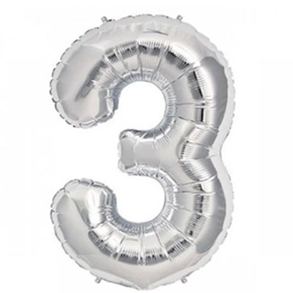 Nedi Balon Folyo 40 Rakam Gümüş 3 10764