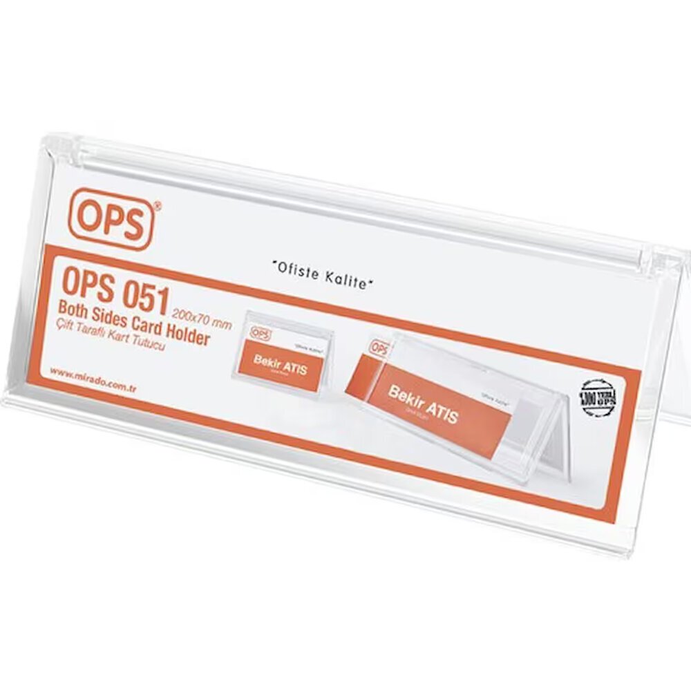 Ops Kart Tutucu Çift Taraflı Yatay DP 051