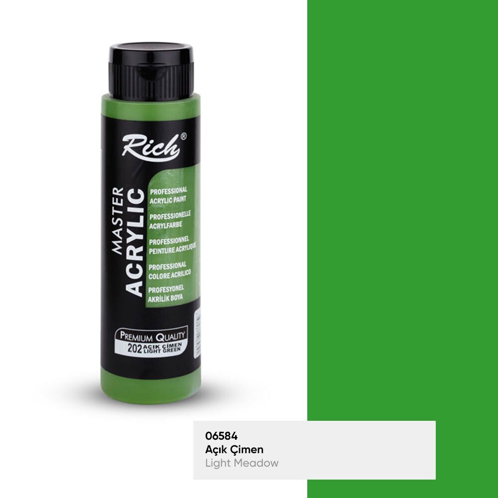 Rich Akrilik Boya Master 500 CC Açık Çimen 202