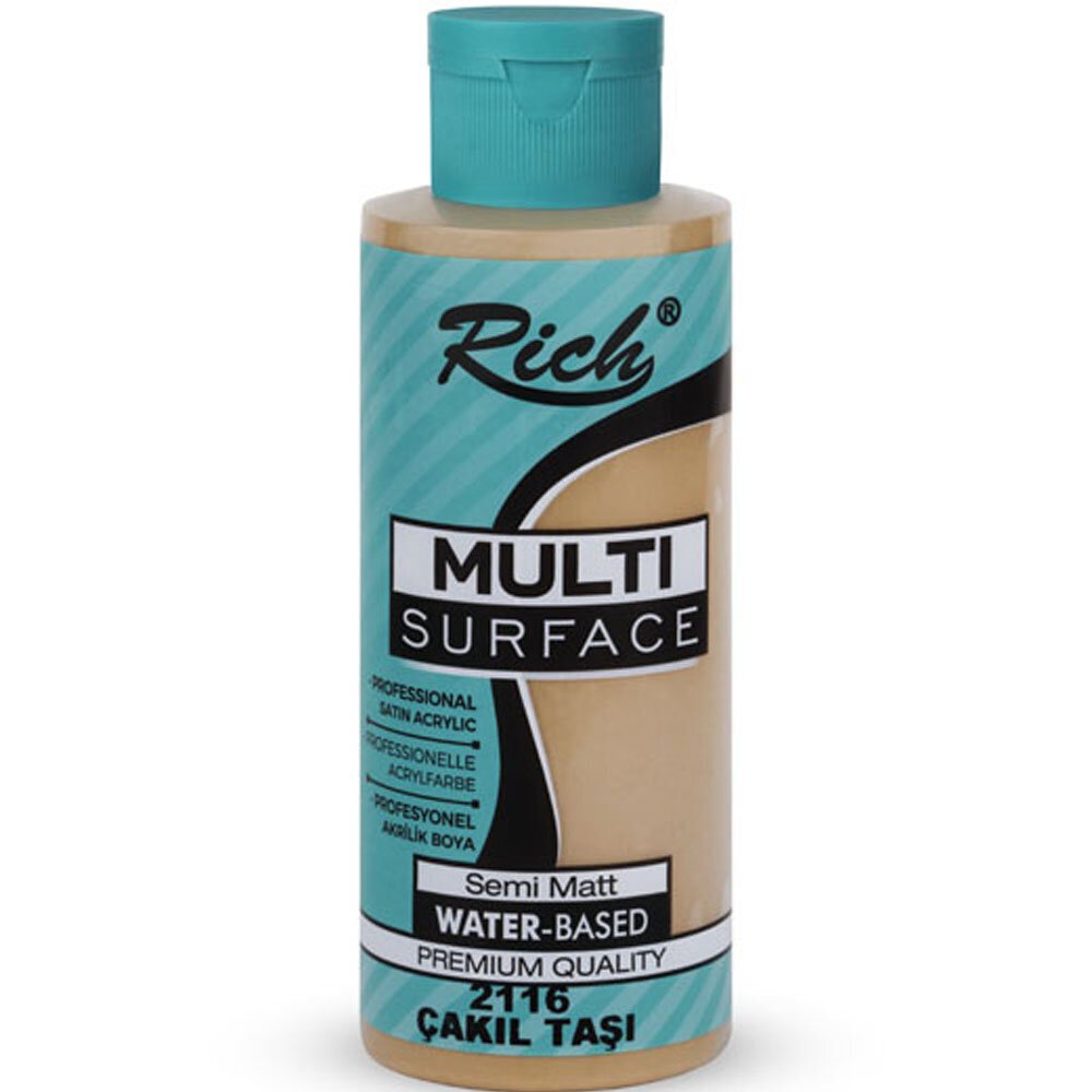 Rich Akrilik Boya Multi Surface 120 CC Çakıl Taşı 2116