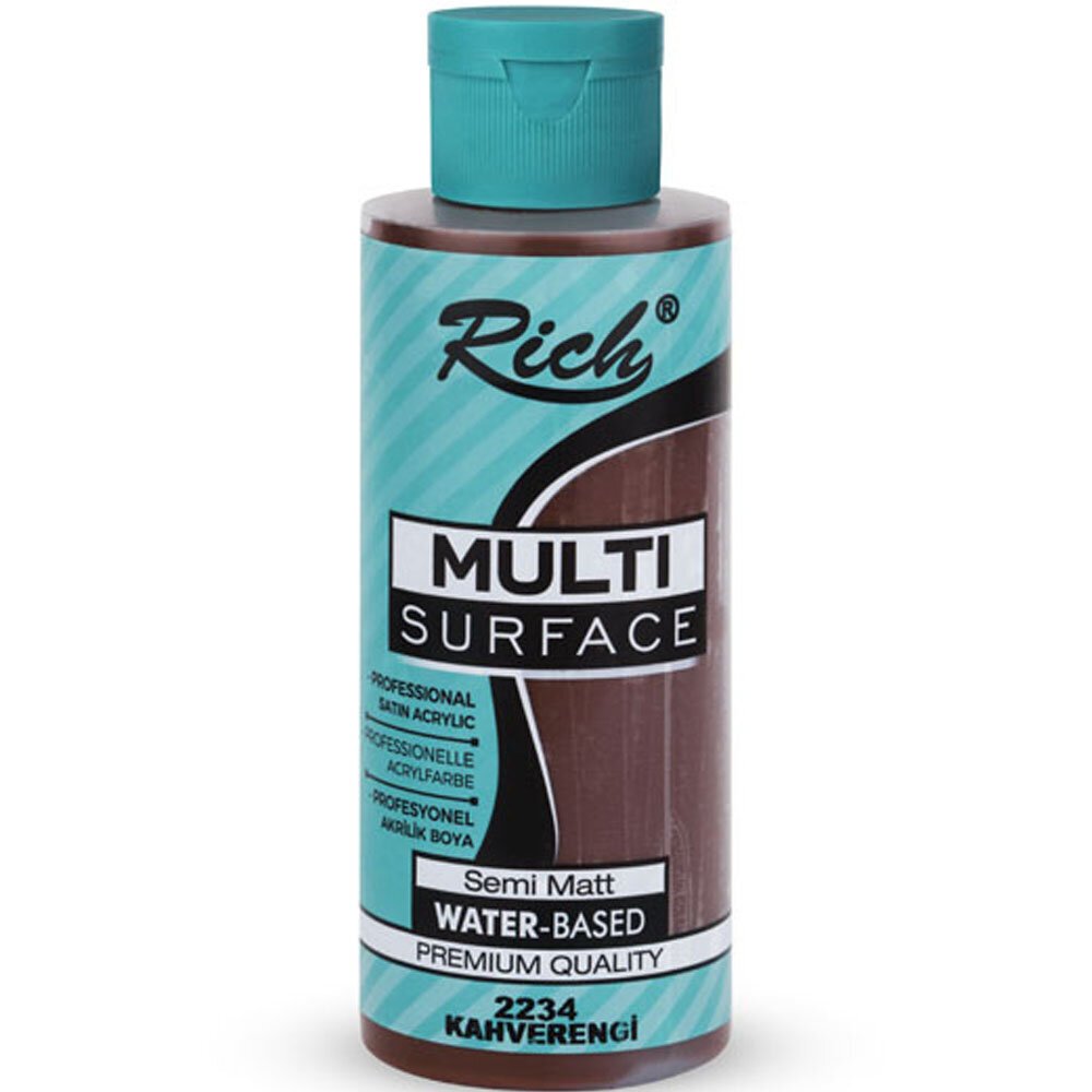 Rich Akrilik Boya Multi Surface 120 CC Kahverengi 120-2234
