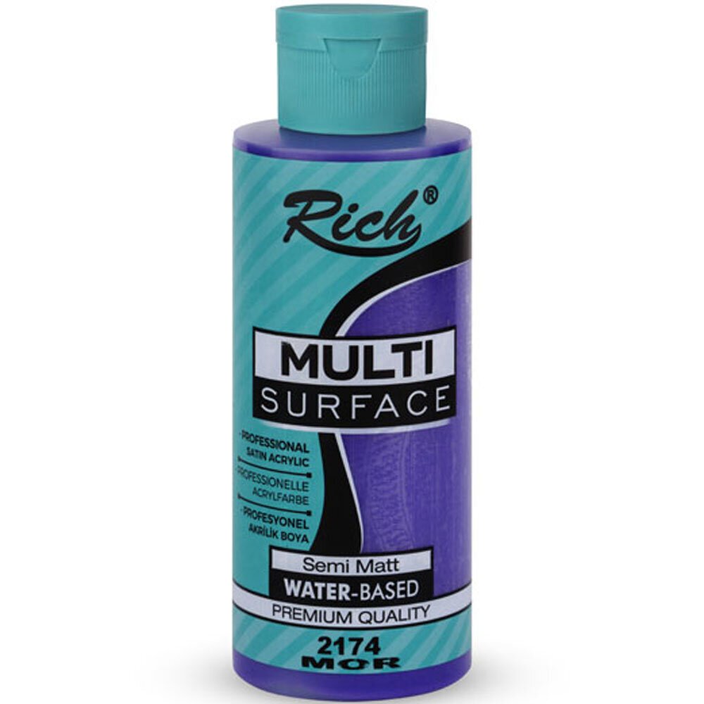 Rich Akrilik Boya Multi Surface 120 CC Mor 120-2174