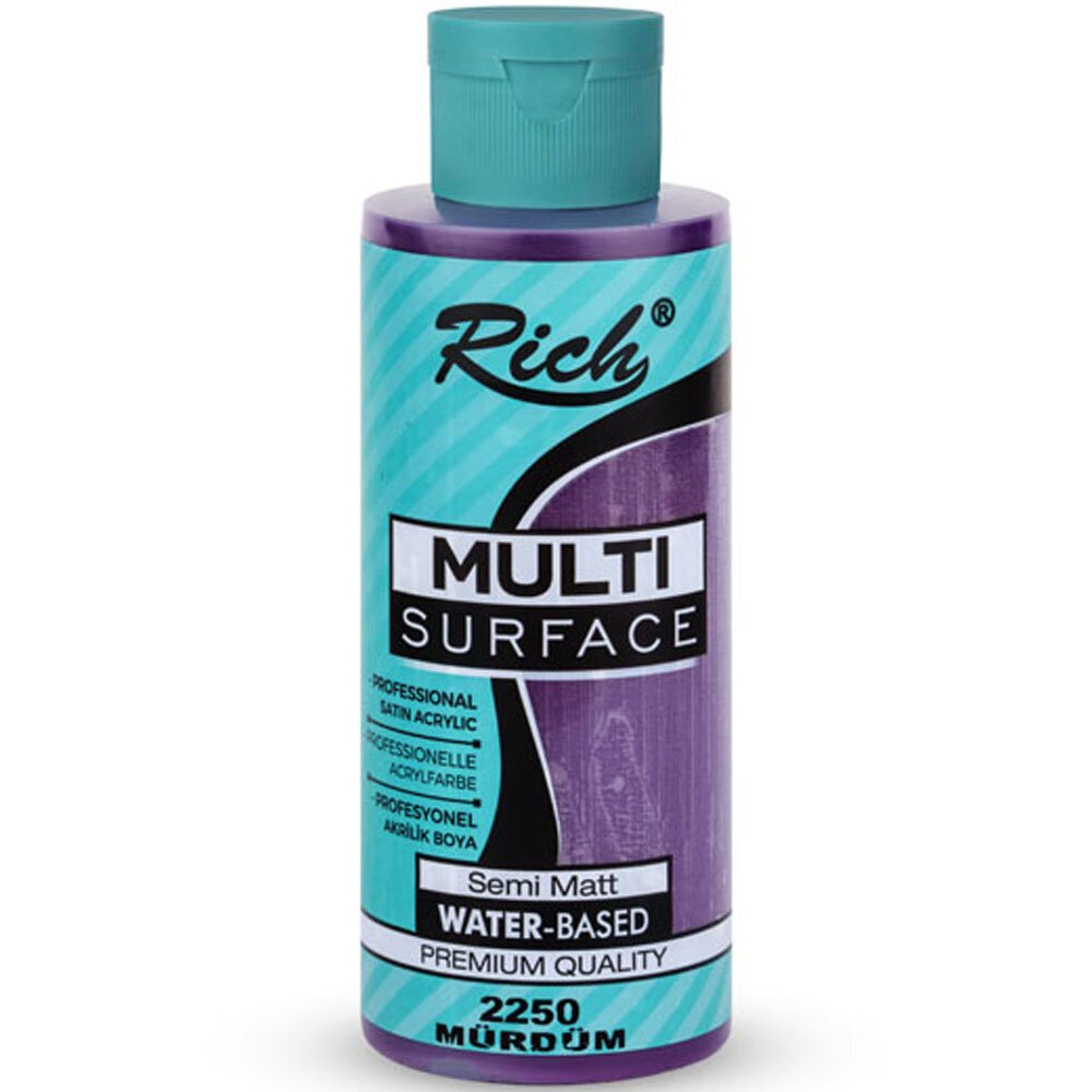 Rich Akrilik Boya Multi Surface 120 CC Mürdüm 2250