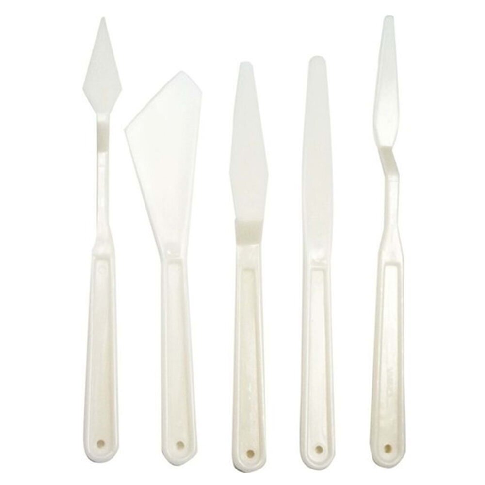 Rich Spatula Plastik 5 Li Set Beyaz 11248