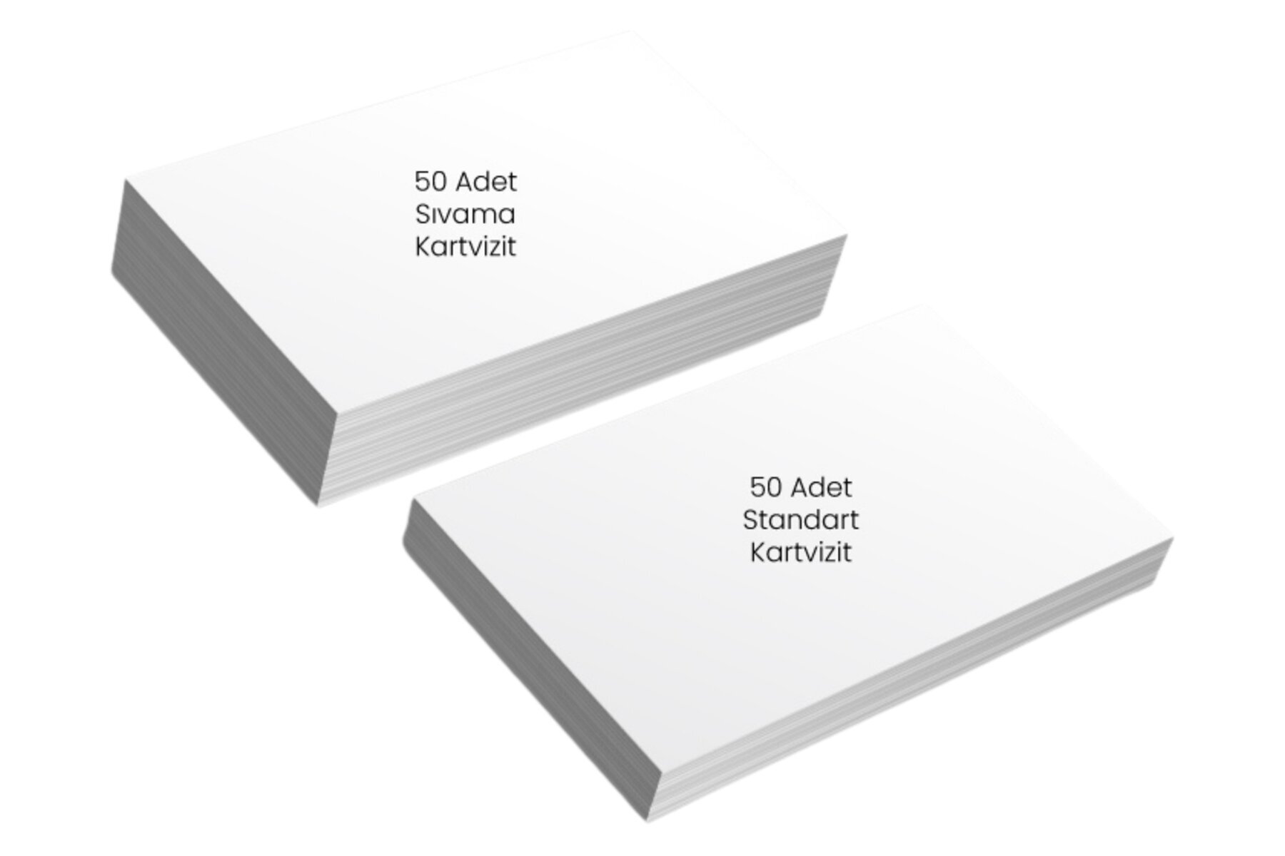 Sıvama Kabartma Laklı Kartvizit