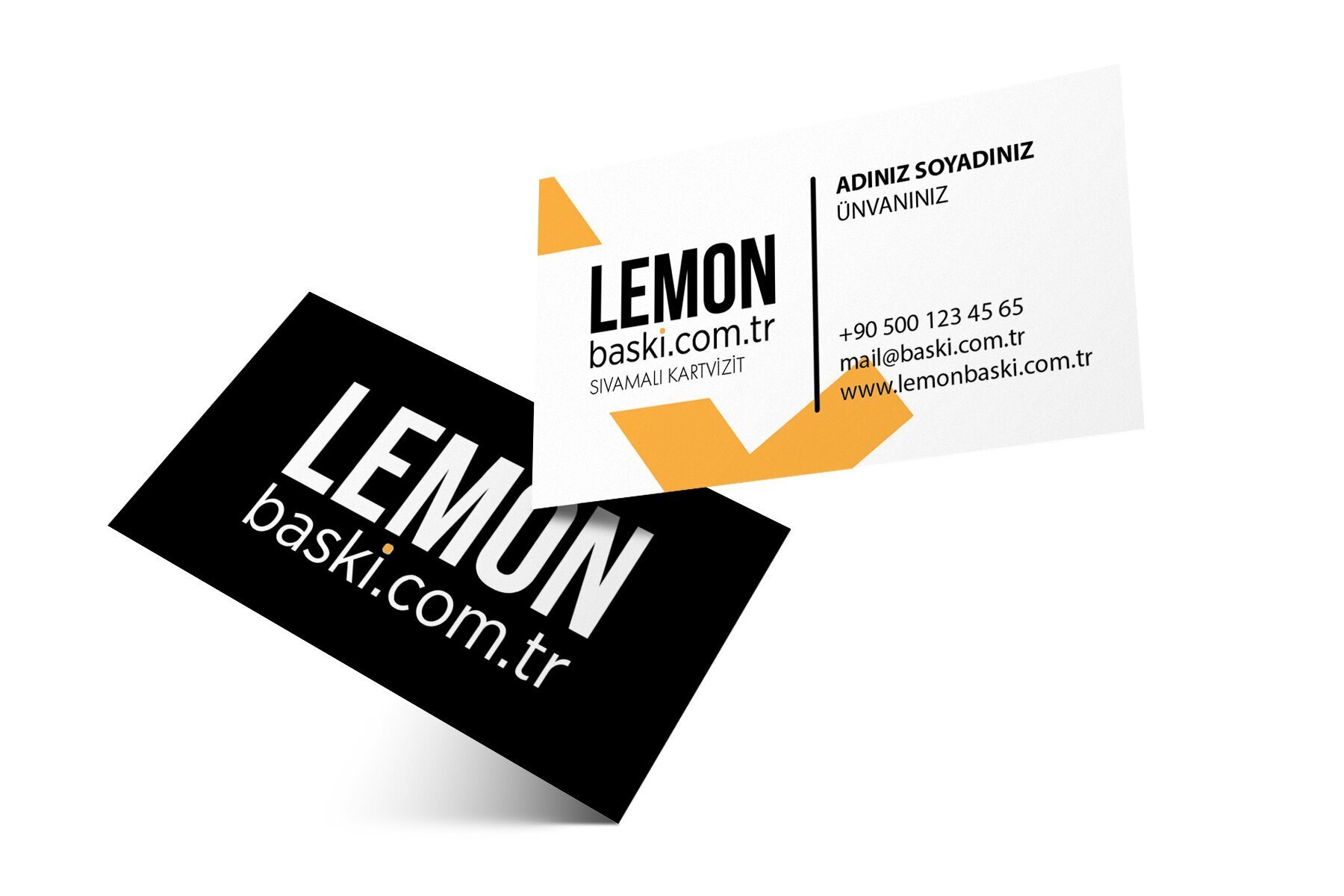 Sıvama Kabartma Laklı Kartvizit